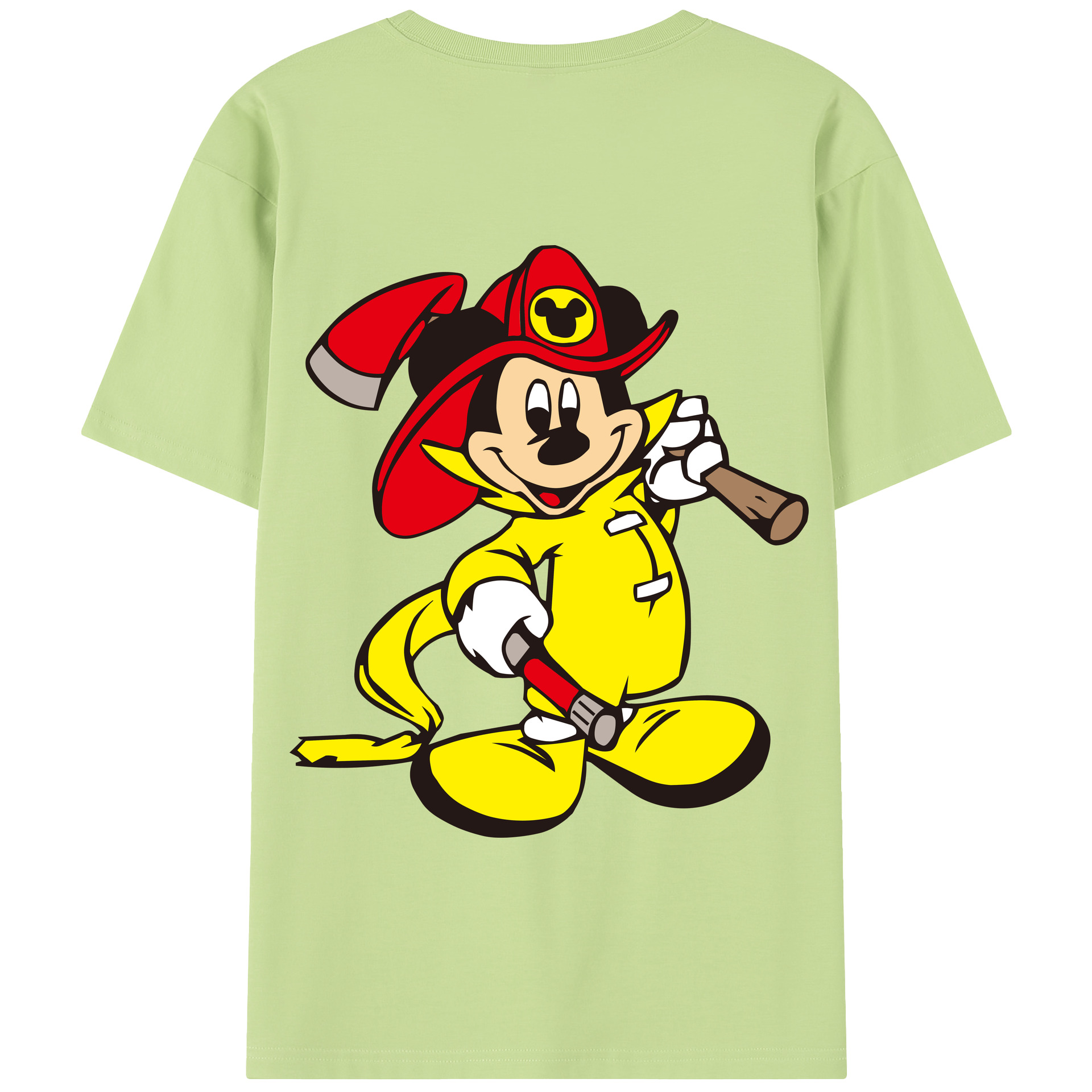 （画像用） ミッキーマウス Mickey Mouse 綿100％半袖Tシャツ（背面プリント）